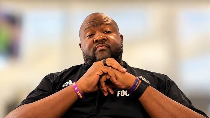 Prairie View A&M head football coach Tremaine Jackson answers questions from the media at the Week 6 SWAC Media Call.