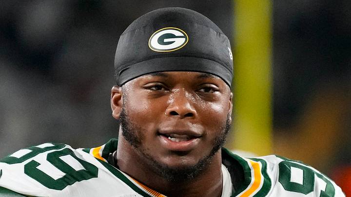 Green Bay Packers defensive end Barryn Sorrell (99) looks on