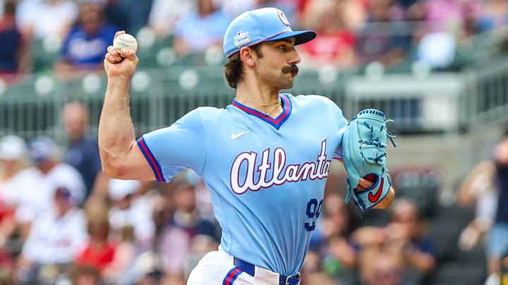 Jun 6, 2026; Cumberland, Georgia, USA; Atlanta Braves pitcher Spencer Strider (99) pitches the ball against the Pittsburgh Pirates during the first inning at Truist Park. Mandatory Credit: Jordan Godfree-Imagn Images Jun 6, 2026; Cumberland, Georgia, USA; Atlanta Braves pitcher Spencer Strider (99) pitches the ball against the Pittsburgh Pirates during the first inning at Truist Park. Mandatory Credit: Jordan Godfree-Imagn Images