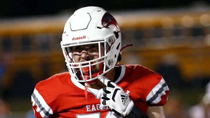 Nixa's Jackson Cantwell seen here against Webb City on August 25, 2023.