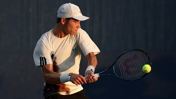 Michael Antonius won his first professional title in March. 