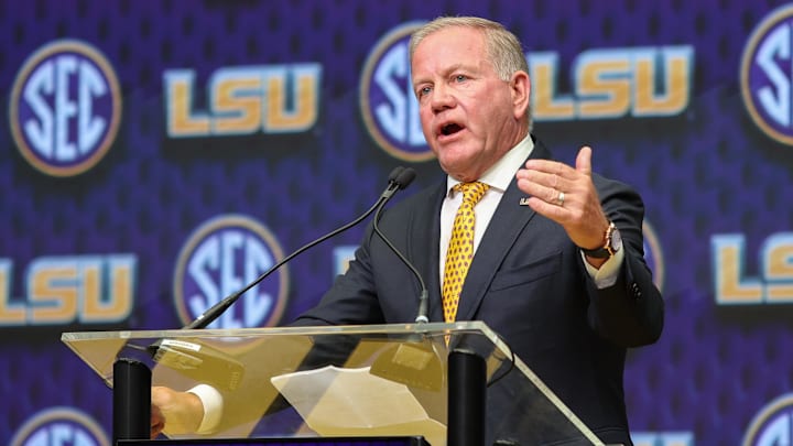 The pressure is on LSU Tigers coach Brian Kelly, according to college football personality David Pollack. The pressure is on LSU Tigers coach Brian Kelly, according to college football personality David Pollack.