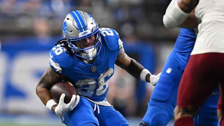 Detroit Lions running back Jahmyr Gibbs Detroit Lions running back Jahmyr Gibbs