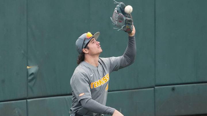 Reese Chapman during Tennessee baseball’s Orange & White scrimmage at Lindsey Nelson Stadium on November 9, 2025, in Knoxville, Tenn.