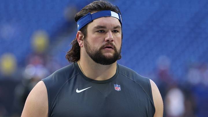Indianapolis Colts guard Quenton Nelson (56) practices before the game at Lucas Oil Stadium. Mandatory Credit: Trevor Ruszkowski-Imagn Images Indianapolis Colts guard Quenton Nelson (56) practices before the game at Lucas Oil Stadium. Mandatory Credit: Trevor Ruszkowski-Imagn Images