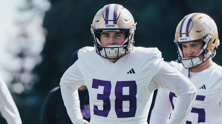 Jack McCallister was the Huskies' starting punter for three seasons.