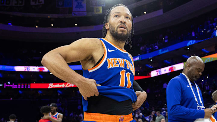 Jalen Brunson scored 38 points against the Philadelphia 76ers Wednesday night. 