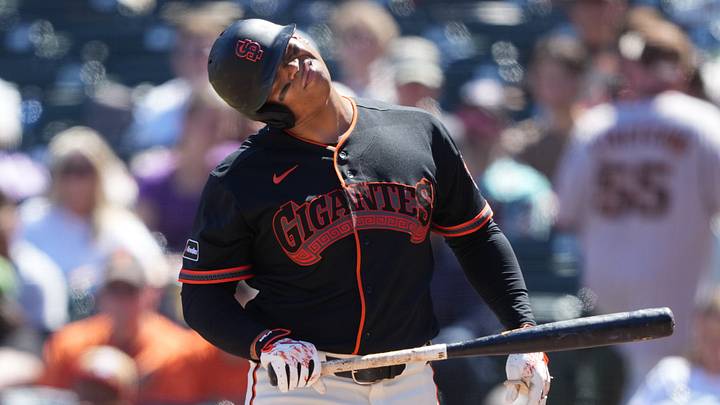 San Francisco Giants first baseman Rafael Devers | Credit: Darren Yamashita