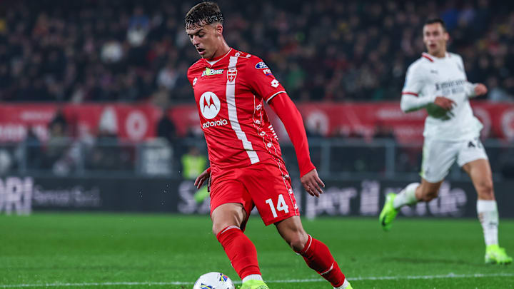 Daniel Maldini of AC Monza seen in action during Serie A...