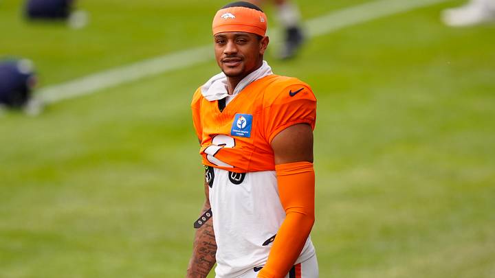 Aug 3, 2026; Englewood, CO, USA; Denver Broncos cornerback Pat Surtain II (2) during training camp at Broncos Park. Aug 3, 2026; Englewood, CO, USA; Denver Broncos cornerback Pat Surtain II (2) during training camp at Broncos Park.