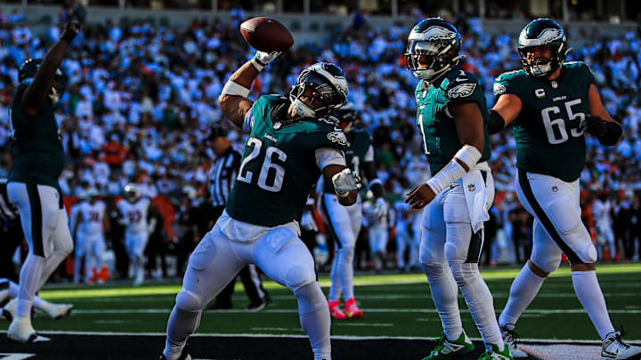 Saquon Barkley, Jalen Hurts, Philadelphia Eagles