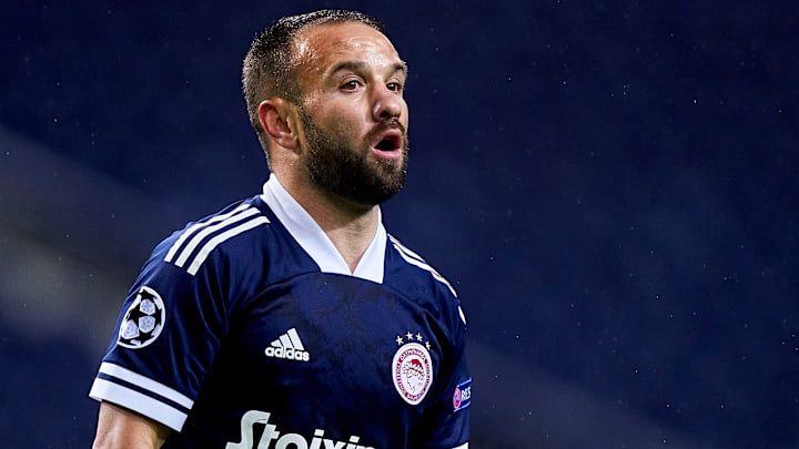 Valbuena avec son club actuel, l'Olympiakos