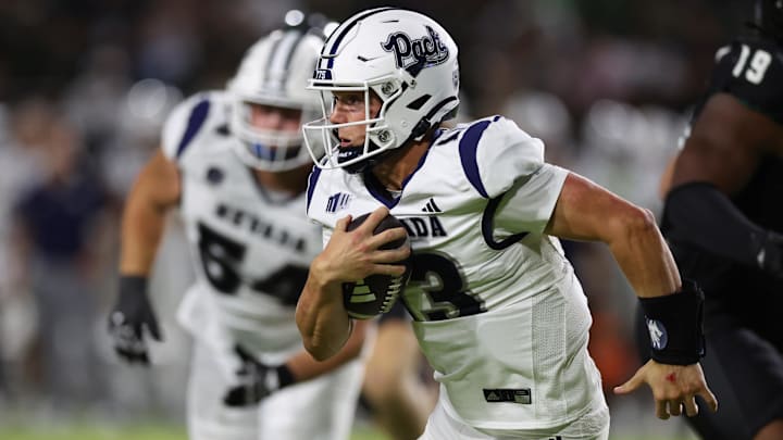 Nevada Wolf Pack quarterback Chubba Purdy. Nevada Wolf Pack quarterback Chubba Purdy.