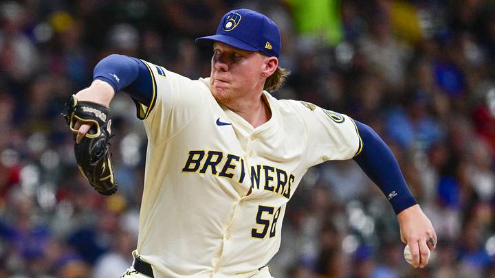 Jun 24, 2025; Milwaukee, Wisconsin, USA; Milwaukee Brewers pitcher Rob Zastryzny (58) pitches in the sixth inning against the Pittsburgh Pirates at American Family Field. Mandatory Credit: Benny Sieu-Imagn Images Jun 24, 2025; Milwaukee, Wisconsin, USA; Milwaukee Brewers pitcher Rob Zastryzny (58) pitches in the sixth inning against the Pittsburgh Pirates at American Family Field. Mandatory Credit: Benny Sieu-Imagn Images