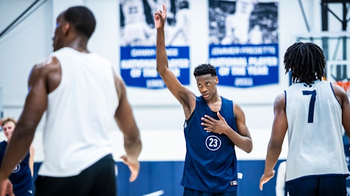BYU true freshman AJ Dybansta at Summer practices