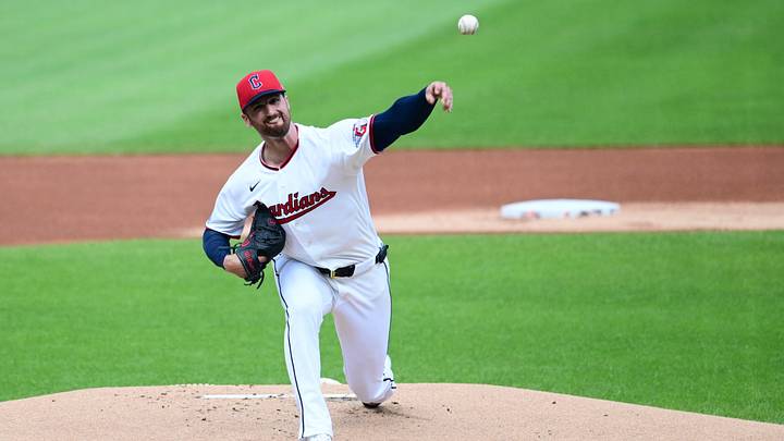 Foster Griffin and the Guardians are home favorites against the Giants on Tuesday night. Foster Griffin and the Guardians are home favorites against the Giants on Tuesday night.