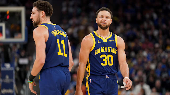Dec 28, 2023; San Francisco, California, USA; Golden State Warriors guard Stephen Curry (30) stands