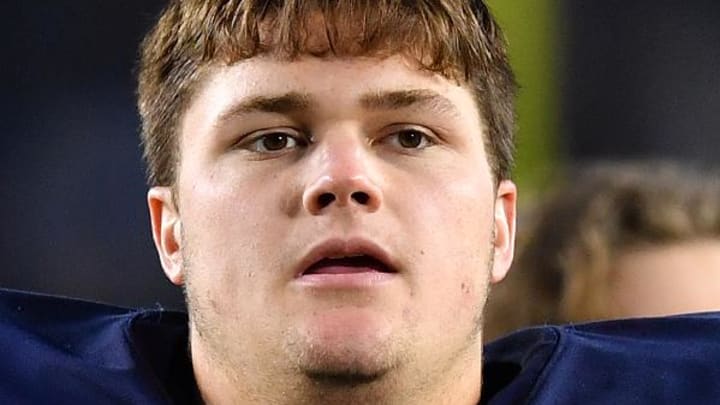 NCAA Football Notre Dame offensive line Joe Alt