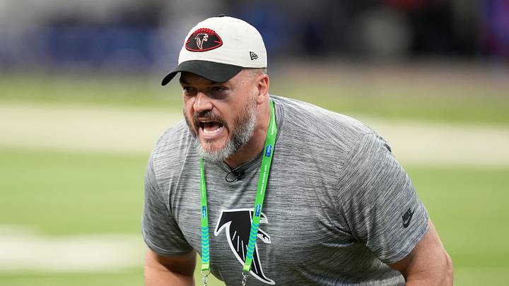 Mar 2, 2025; Indianapolis, IN, USA; Atlanta Falcons Dwayne Ledford during the 2025 NFL Combine at Lucas Oil Stadium. Mandatory Credit: Kirby Lee-Imagn Images