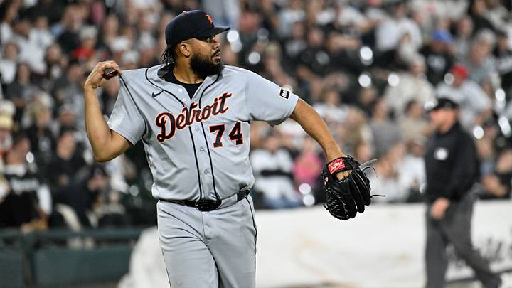 Sep 18, 2026; Chicago, Illinois, USA; Detroit Tigers pitcher Kenley Jansen (74) after the game against the Chicago White Sox at Rate Field. Mandatory Credit: Matt Marton-Imagn Images Sep 18, 2026; Chicago, Illinois, USA; Detroit Tigers pitcher Kenley Jansen (74) after the game against the Chicago White Sox at Rate Field. Mandatory Credit: Matt Marton-Imagn Images