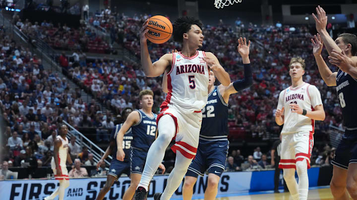 Arizona is favored against Arkansas in the Sweet 16. Arizona is favored against Arkansas in the Sweet 16.