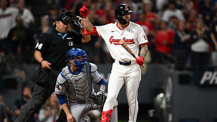 Texas Rangers v Cleveland Guardians Texas Rangers v Cleveland Guardians