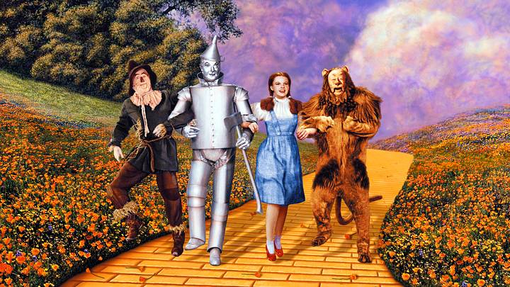 Dorothy and friends in 'The Wizard Of Oz'