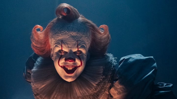 Bill Skarsgård as Pennywise in It: Welcome to Derry season 1. Bill Skarsgård as Pennywise in It: Welcome to Derry season 1.