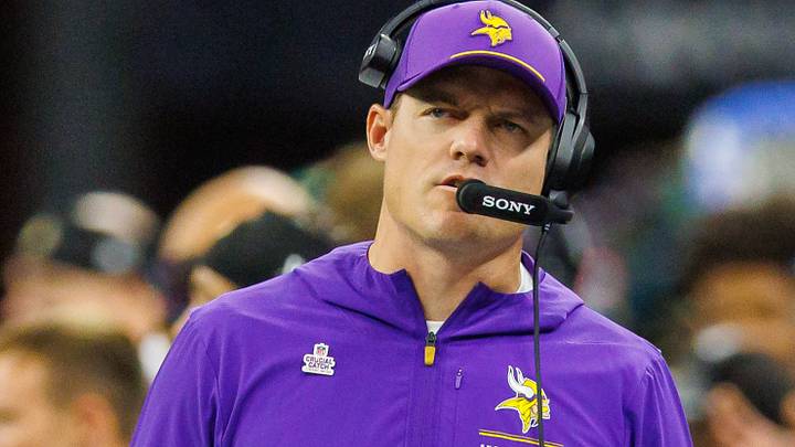 Minnesota Vikings head coach Kevin O'Connell looks on against New Orleans Saints during the first half at Caesars Superdome. Mandatory Credit: Stephen Lew-Imagn Images Minnesota Vikings head coach Kevin O'Connell looks on against New Orleans Saints during the first half at Caesars Superdome. Mandatory Credit: Stephen Lew-Imagn Images