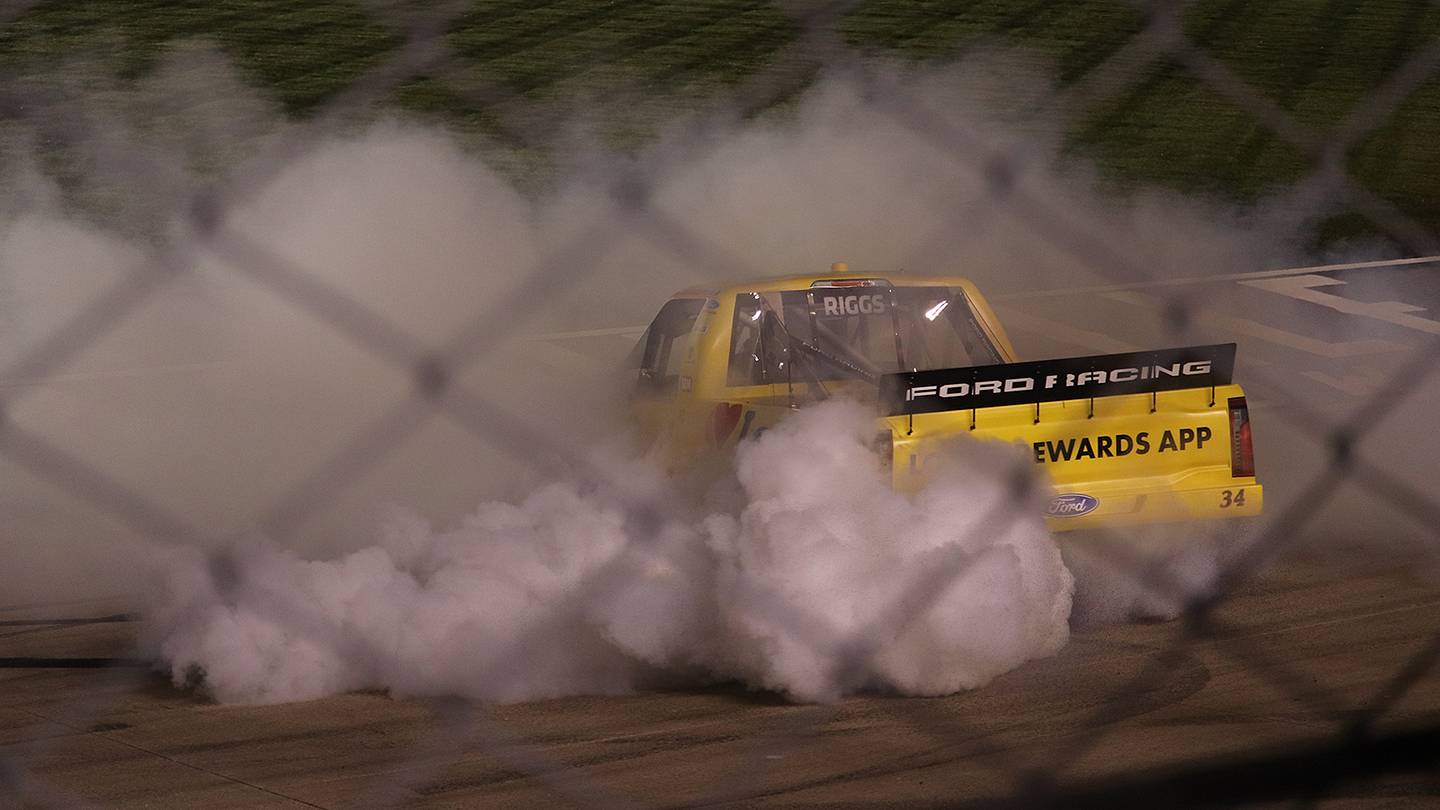 Riggs Refuses To Lose, Battles Back To Score Nashville Truck Win