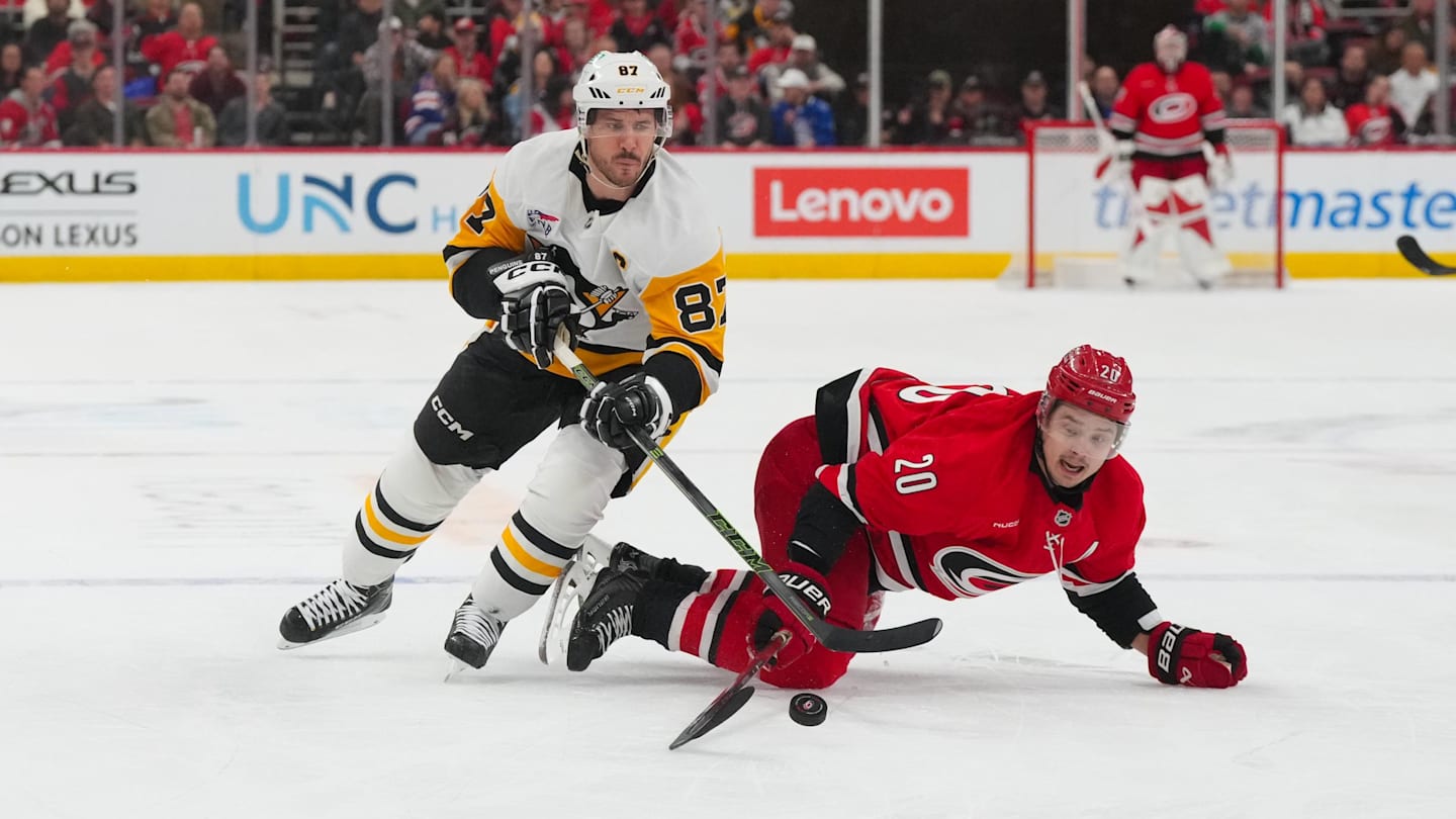 Hurricanes Spoil Sidney Crosby’s Return to Penguins