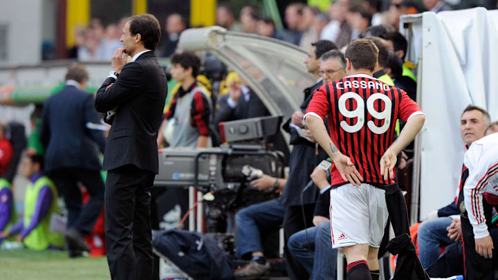 Massimilano Allegri e Antonio Cassano