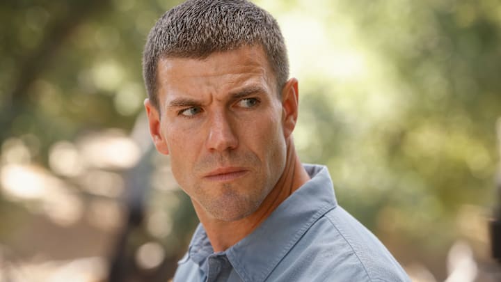 NCIS: Origins – Pictured (L-R): Austin Stowell as Leroy Jethro Gibbs. Photo: Sonja Flemming/CBS ©2025 CBS Broadcasting, Inc. All Rights Reserved.