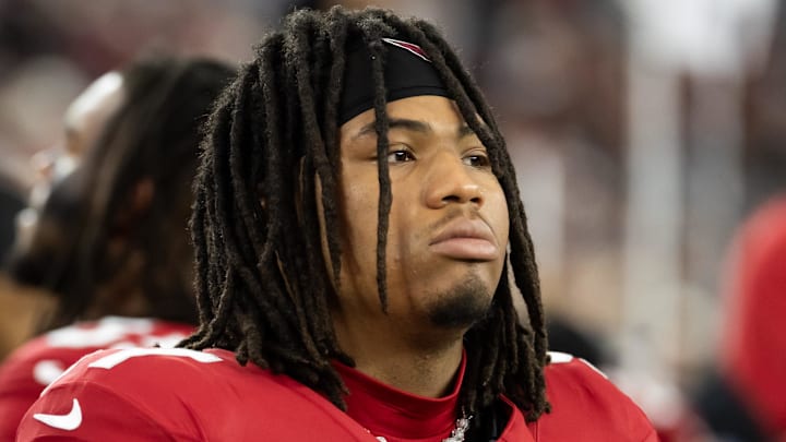 Nov 23, 2025; Glendale, Arizona, USA; Arizona Cardinals defensive lineman Walter Nolen III (97) against the Jacksonville Jaguars at State Farm Stadium. Mandatory Credit: Mark J. Rebilas-Imagn Images Nov 23, 2025; Glendale, Arizona, USA; Arizona Cardinals defensive lineman Walter Nolen III (97) against the Jacksonville Jaguars at State Farm Stadium. Mandatory Credit: Mark J. Rebilas-Imagn Images