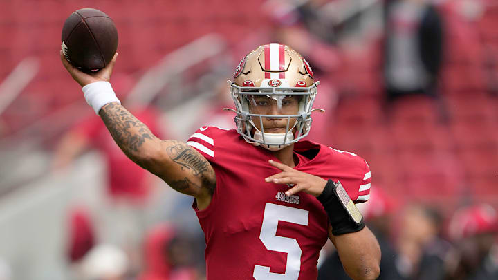 San Francisco 49ers quarterback Trey Lance