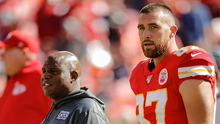Travis Kelce and Eric Bieniemy