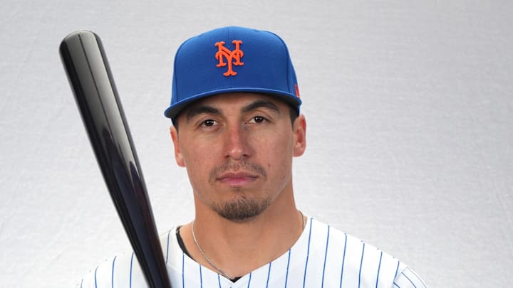 Feb 22, 2024; Port St. Lucie, FL, USA;  New York Mets outfielder Tyrone Taylor (15). Mandatory
