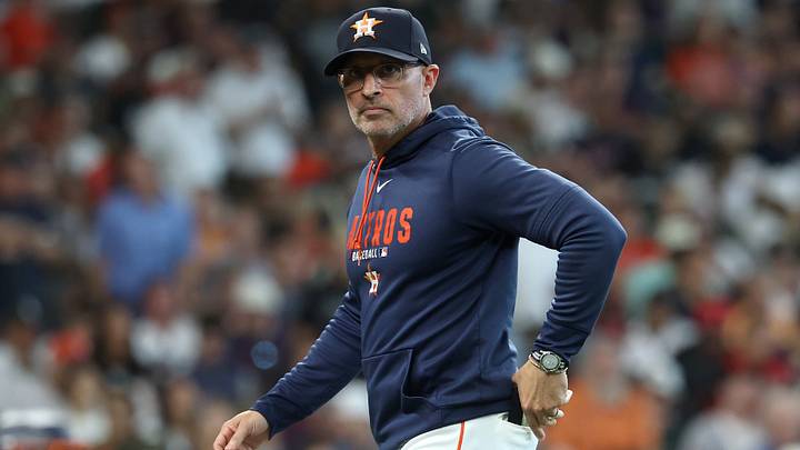 Houston Astros manager Joe Espada (21) looks on in the first inning. Credit: Troy Taormina-Imagn Images Houston Astros manager Joe Espada (21) looks on in the first inning. Credit: Troy Taormina-Imagn Images