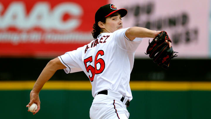 Rochester starting pitcher Andrew Alvarez against Scranton Wilkes Barre.