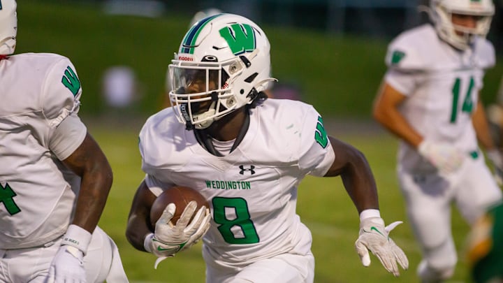 Crest football hosted Weddington in a non-conference matchup on Sept. 12, 2025 in Boiling Springs. Weddington won, 31-10.
