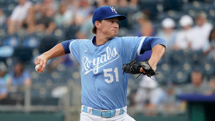 Kansas City Royals pitcher Brady Singer