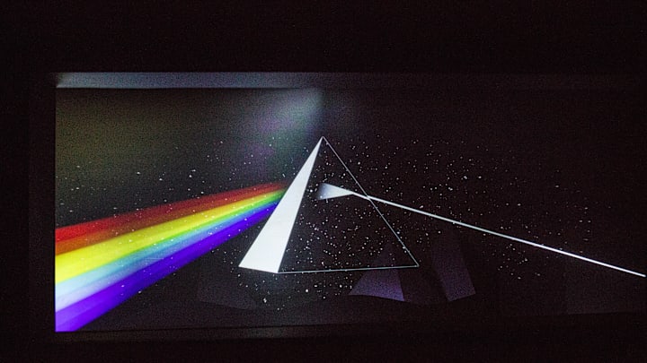 An artwork issued from the album cover The Dark Side of...