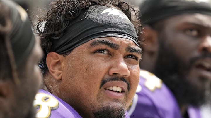 Former Baltimore Ravens defensive end C.J. Ravenell (68)