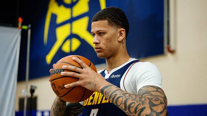 Sep 28, 2026; Denver, CO, USA; Denver Nuggets forward Trevon Brazile (7) during media day at Ball Arena. Mandatory Credit: Isaiah J. Downing-Imagn Images Sep 28, 2026; Denver, CO, USA; Denver Nuggets forward Trevon Brazile (7) during media day at Ball Arena. Mandatory Credit: Isaiah J. Downing-Imagn Images