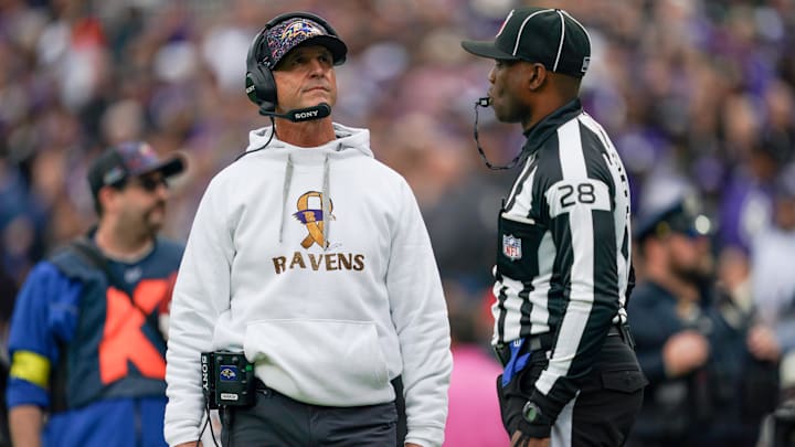 Baltimore Ravens head coach John Harbaugh Baltimore Ravens head coach John Harbaugh