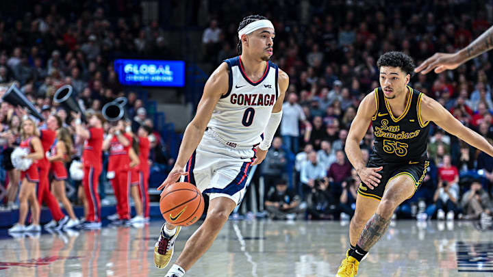 Gonzaga Bulldogs senior guard Ryan Nembhard.
