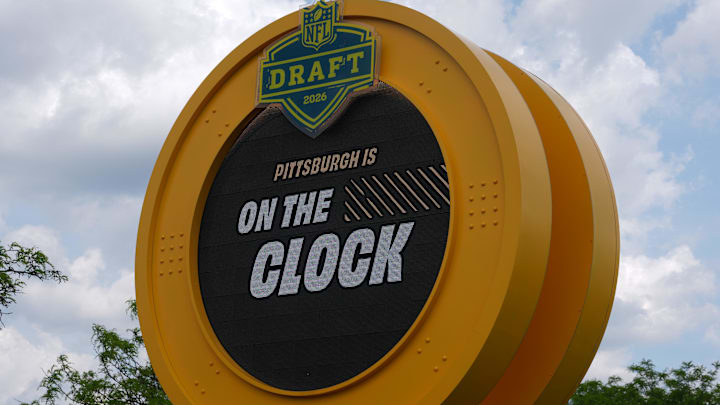 The 2026 NFL Draft countdown clock.