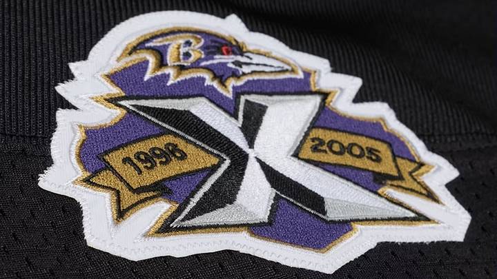 Details on Deion Sanders' 2005 Baltimore Ravens jersey. Details on Deion Sanders' 2005 Baltimore Ravens jersey.