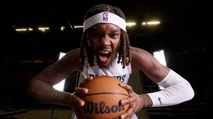 Sep 28, 2026; Portland, OR, USA; Portland Trail Blazers center Robert Williams III (35) during media day at the Moda Center. Mandatory Credit: Troy Wayrynen-Imagn Images