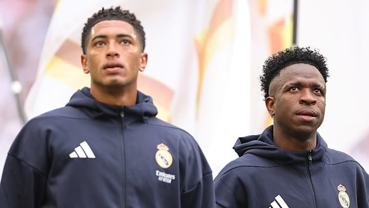 Jude Bellingham (left) and Vinícius Júnior are outside the top 15 of the 2025 Ballon d’Or rankings.